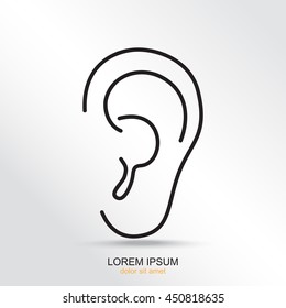 Line icon- ear