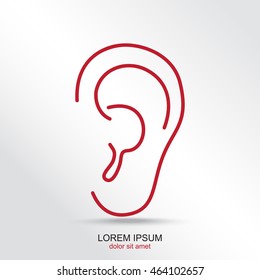 Line icon- ear
