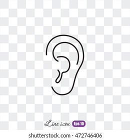 Line icon- ear