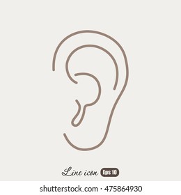 Line icon- ear