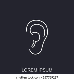 Line icon- ear