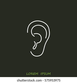 Line icon- ear