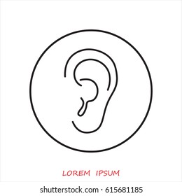 Line icon- ear