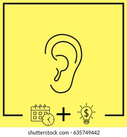 Line icon- ear