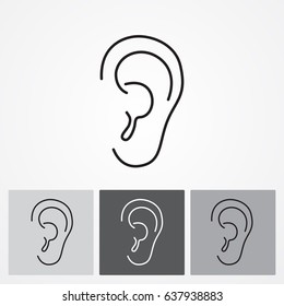 Line icon- ear