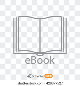 Line icon-  e-book