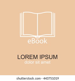 Line icon-  e-book