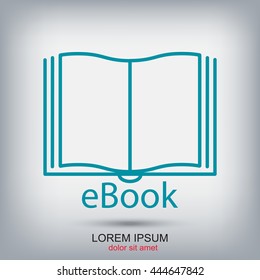 Line icon-  e-book