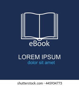 Line icon-  e-book