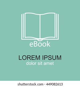 Line icon-  e-book