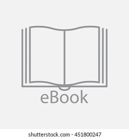 Line icon-  e-book