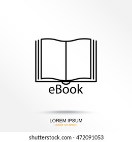 Line icon-  e-book