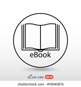Line icon-  e-book