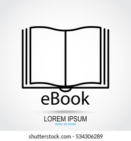 Line icon-  e-book