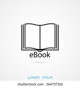 Line icon-  e-book