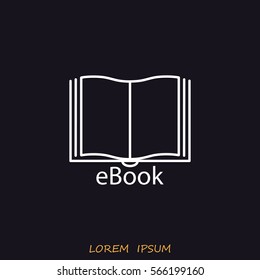 Line icon-  e-book