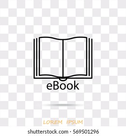 Line icon-  e-book