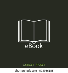 Line icon-  e-book