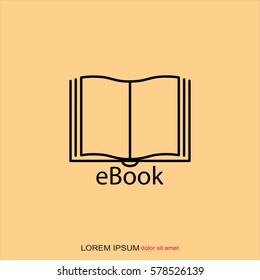 Line icon-  e-book