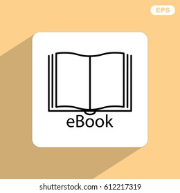 Line icon-  e-book