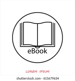 Line icon-  e-book