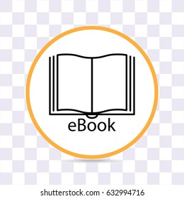 Line icon-  e-book