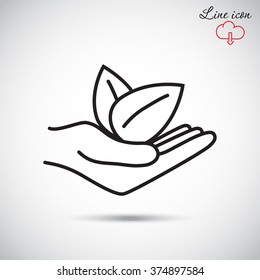 Line icon- eco