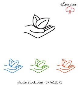 Line icon- eco