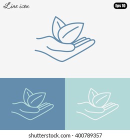 Line icon- eco