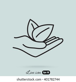 Line icon- eco