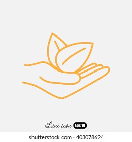 Line icon- eco
