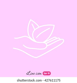 Line icon- eco