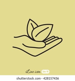 Line icon- eco