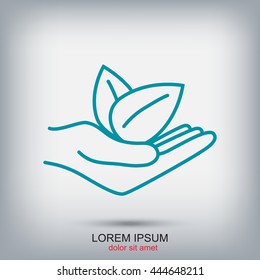 Line icon- eco