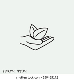 Line icon- eco