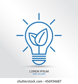 Line icon- eco energy concept