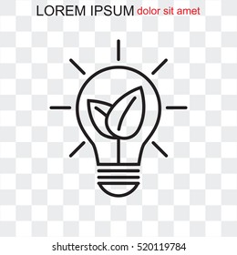 Line icon- eco energy concept