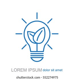 Line icon- eco energy concept