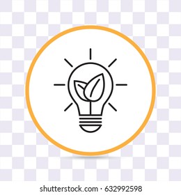 Line icon- eco energy concept