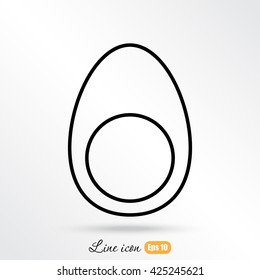 Line icon- egg