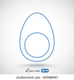 Line icon- egg