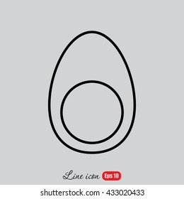 Line icon- egg