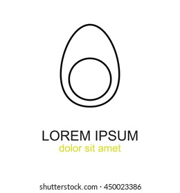 Line icon- egg