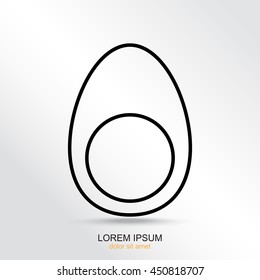 Line icon- egg