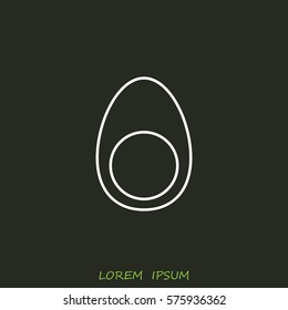 Line icon- egg