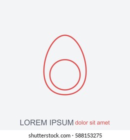 Line icon- egg
