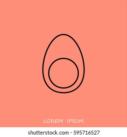 Line icon- egg