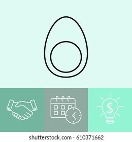 Line icon- egg