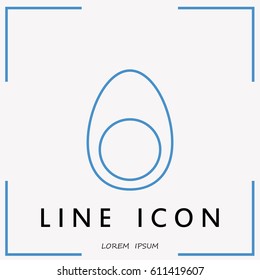 Line icon- egg