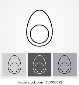 Line icon- egg